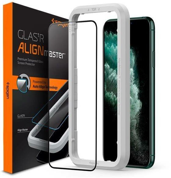 Spigen SZKŁO HARTOWANE ALM GLASS FC IPHONE 11 PRO MAX BLACK 8809671018312-AGL00098