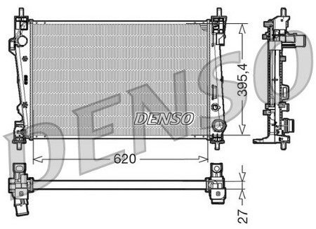 DENSO Chłodnica, układ chłodzenia silnika DRM01006