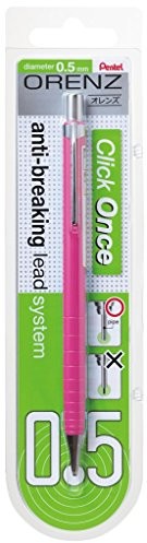 Pentel orenz ołówek mechaniczny, 100% odporne na pękanie, na gorąco, różowy 0.5mm XPP505-PX