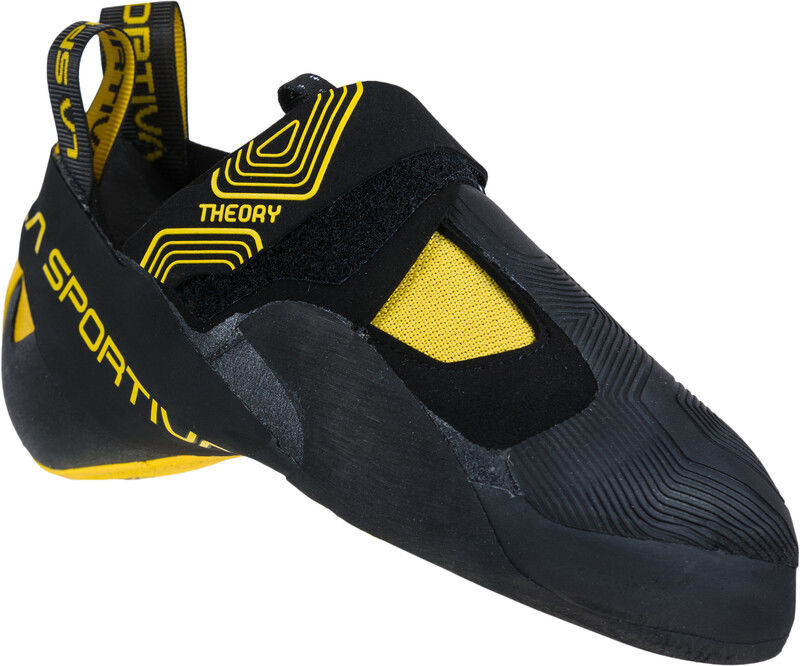 La Sportiva Theory Buty wspinaczkowe Mężczyźni, black/yellow EU 41 2020 Buty wspinaczkowe na rzepy 20W999100-41