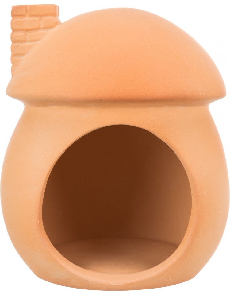 Trixie Domek ceramiczny do klatki, dla myszy/chomików, terakota, 11x11cm
