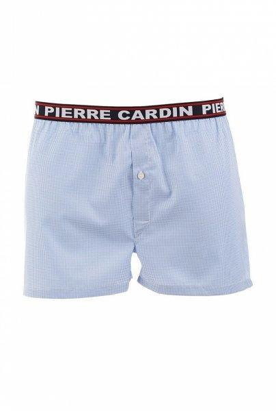Pierre Cardin Pierre Cardin K2 błękitna krata Szorty męskie