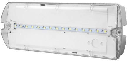Awex Oprawa Economic LED IP65 1W 1h jednozadaniowa klosz przeźroczysty ECL/1W/E/1/SE/PT/CL