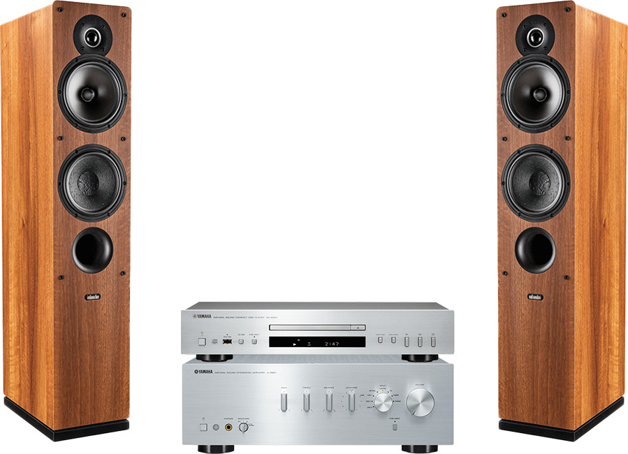 Yamaha A-S501 srebrny) + CD-S300 srebrny) +TESI 561 orzech)