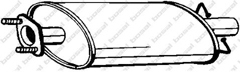 BOSAL Tłumik środkowy BOSAL 154-459