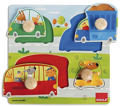 Goula Znane d53006 pojazdów drewno puzzle