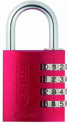 Abus ABUS  145/40 Kłódka 40 MM RED połączenie z aluminiowego 48829  abu1...