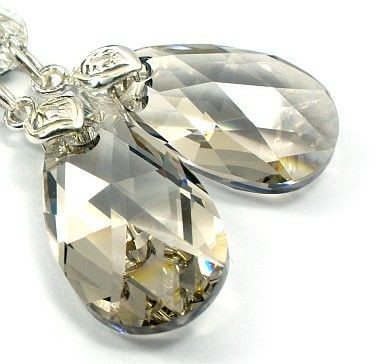 Arande Swarovski Długie Kolczyki + Wisiorek Srebro 2098955299