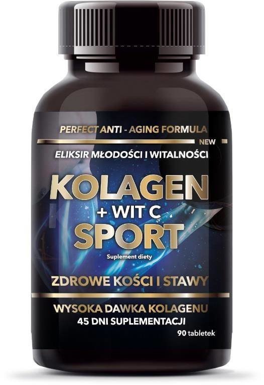 Intenson Kolagen + Witamina C Sport suplement diety 90 tabletek 95173-uniw