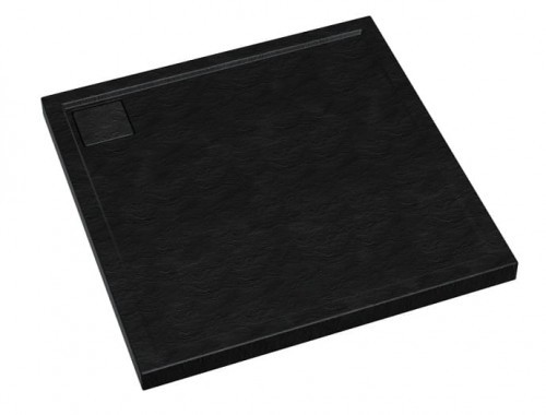 Schedpol OMEGA BLACK STONE 90x90 3.0452/C/ST GRATIS SYFON VIEGA TEMPOPLEX