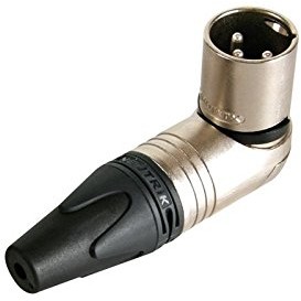 Neutrik 607050 wtyczka XLR, NC3MRX, nikiel, pod kątem prostym 607050