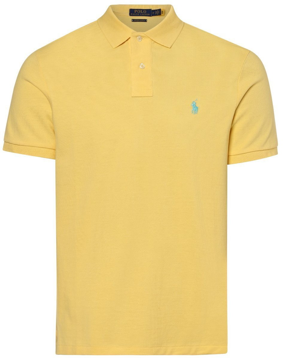 Ralph Lauren Polo Polo Męska koszulka polo Custom Slim Fit, żółty