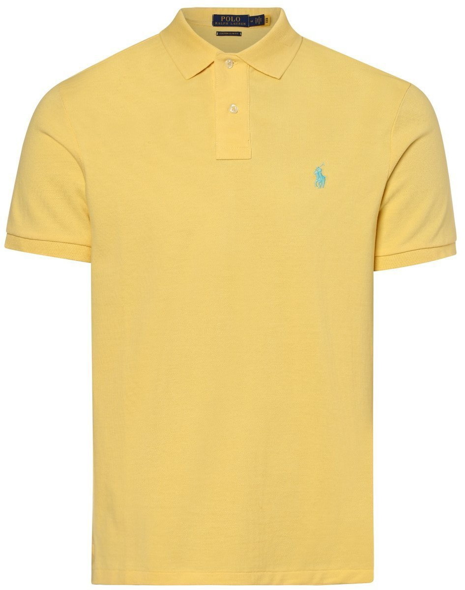 Ralph Lauren Polo Polo Męska koszulka polo Custom Slim Fit, żółty