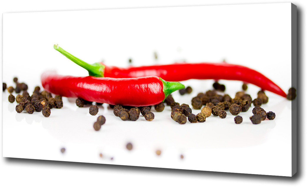 Foto obraz na płótnie Chilli i pieprz