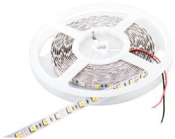 Фото - LED-стрічка Whitenergy Taśma LED 5m 60szt/m SMD5050 14.4W/m 12V IP65 10mm zimna biała 