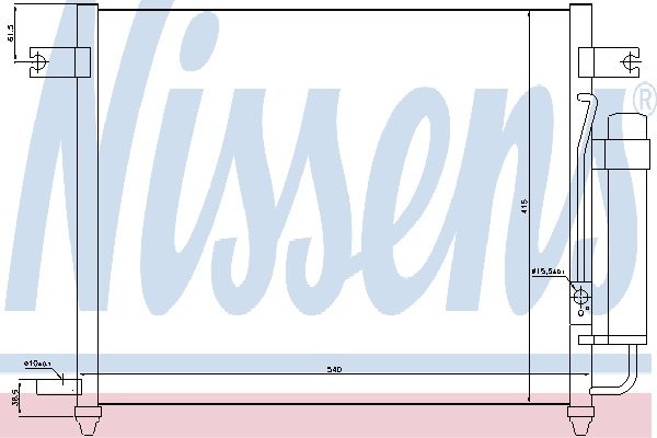 NISSENS Skraplacz, klimatyzacja NISSENS 94640