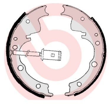 BREMBO Zestaw szczęk hamulcowych S A6 505