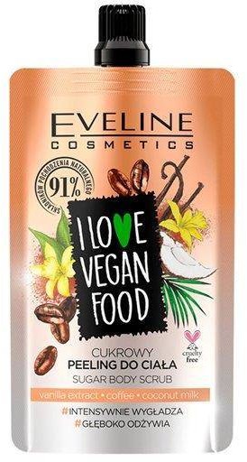 Eveline Cosmetics I Love Vegan Food cukrowy peeling do ciała Vanilla Latte 75ml 92867-uniw