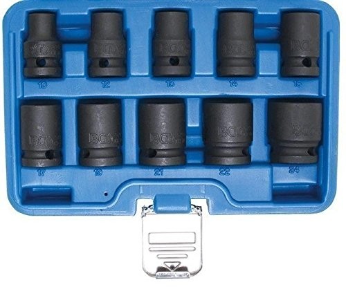 BGS technic Nasadka do kluczy nasadowych 12,5 (1/2), 38 MM głębokości, 10-częściowy