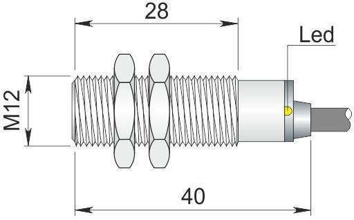 ORNO indukcyjny 12 mm SI12SS-DC4 PNP NO+NC S I12000741
