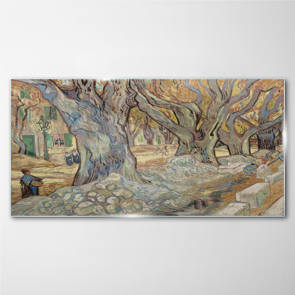 PL Coloray Obraz Szklany road menders Van Gogh 140x70cm