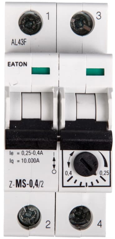 Eaton Wyłącznik silnikowy 2P 0,09kW 0,25-0,4A Z-MS-0,40/2 248391