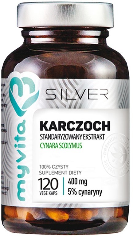 MyVita SILVER Silver Karczoch 400 mg 120 K wątroba MS2576