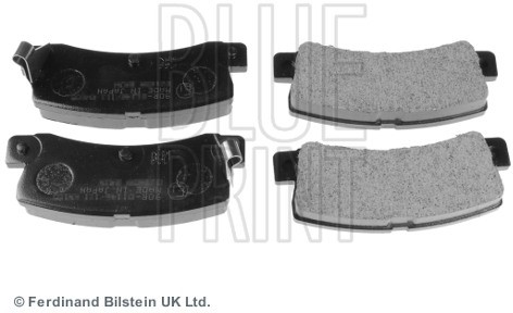 BLUE PRINT Zestaw klocków hamulcowych, hamulce tarczowe ADT34293