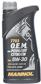 MANNOL 7703 5W30 for Peugeot Citroen olej, 1L