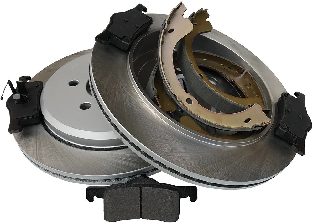 Tylne klocki + tarcze + szczęki hamulcowe Lincoln Navigator 2003-2006 54100+CBD935+N811