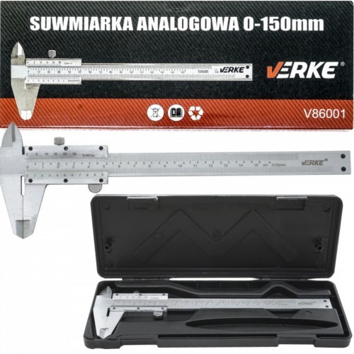 VERKE SUWMIARKA ANALOGOWA METALOWA 150 mm 0,02 mm VERKE V86001