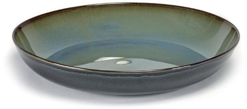 Serax Talerz na pastę Misty Grey Dark Blue Terres de Reves Serax B5116181 Serax B5116181