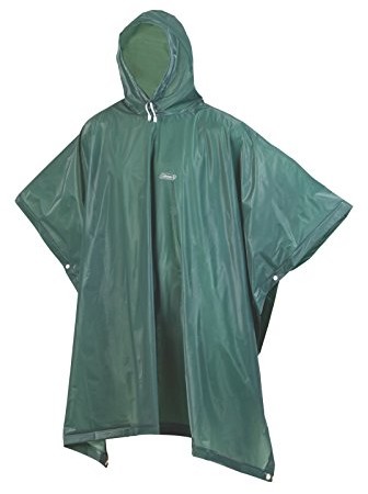 Coleman Company Rain Poncho, Adult, Green 2000014932