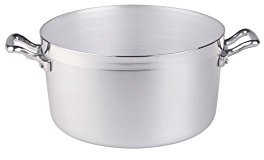 Pentole Agnelli pentole agnelli rondel z aluminium, bltf z 2 uchwytami ze stali nierdzewnej, srebrny FAMA412