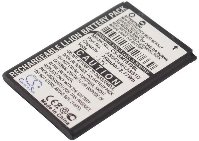 Cameron Sino Samsung SGH-T619 AB043446LABSTD 750mAh 2.77Wh Li-Ion 3.7V