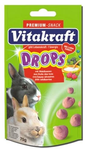 Vitakraft Drops Waldbeere - dropsy z owocami leśnymi dla gryzoni 75g
