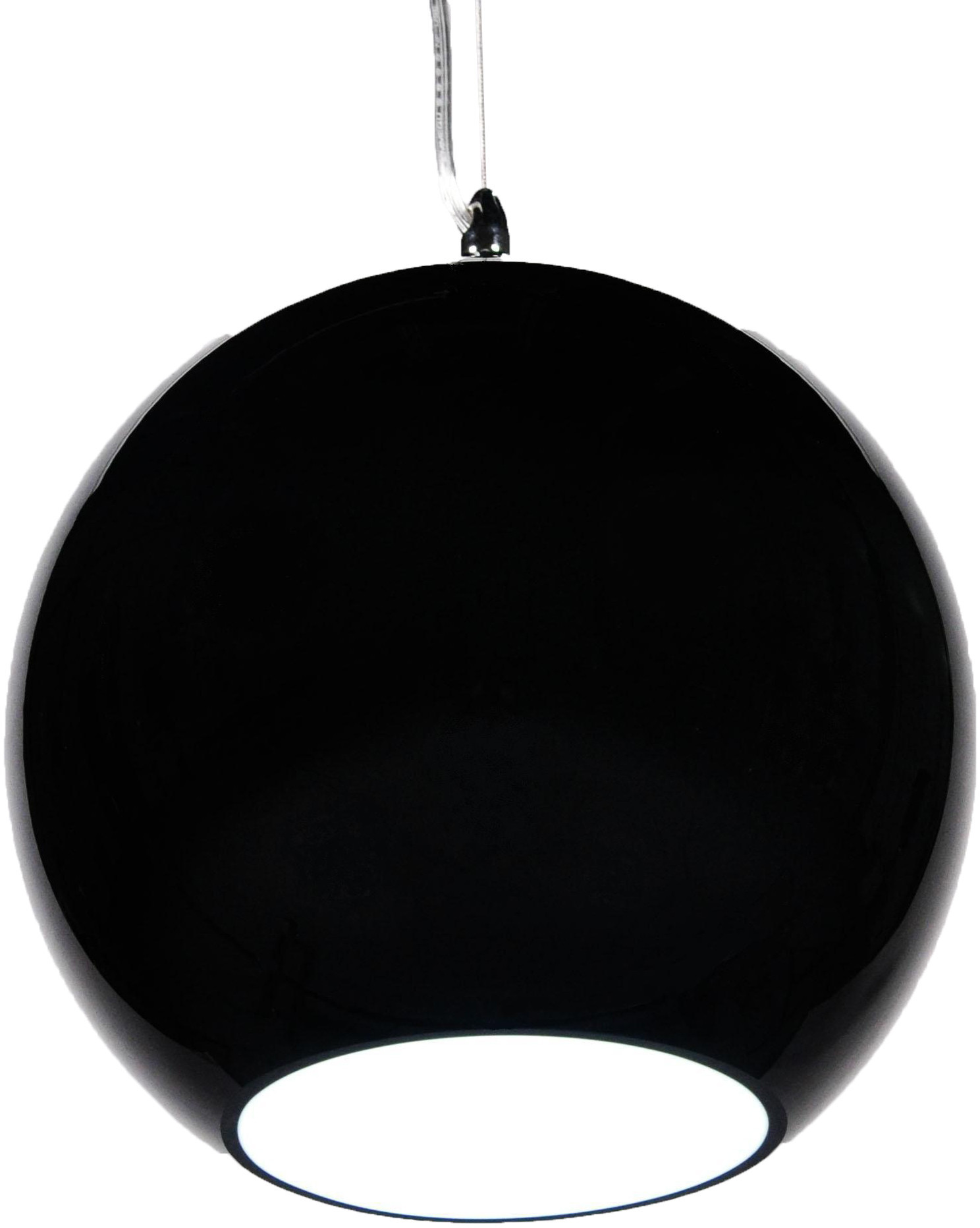 Lumina Deco Deco NOWOCZESNA LAMPA WISZĄCA SZKLANA CZARNA MOLTON