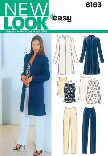 New Look wykrój 6163 W odzieży damskiej, rozm. 38  48 6163