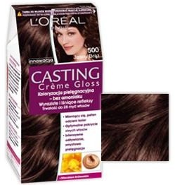 Loreal L'Oreal Paris Creme Gloss farba do włosów Chatain Clair 500 Jasny brąz 66898-uniw