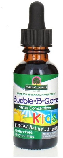 Natures Answer Answer Bubble-b-gone kids rumianek kocimiętka koper suplement diety 30ml