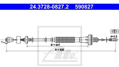 ATE Cięgno, sterowanie sprzęgłem 24.3728-0827.2