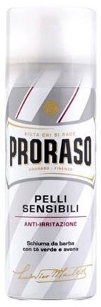 PRORASO Pelli Sensibili kojąca pianka do golenia dla mężczyzn z zieloną herbatą i owsem 300ml 55517-uniw