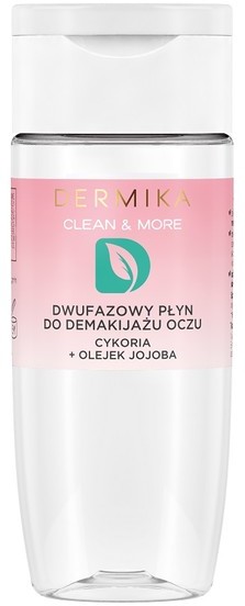 Dermika Clean & More dwufazowy płyn do demakijażu oczu Cykoria & Olejek Jojoba 125ml