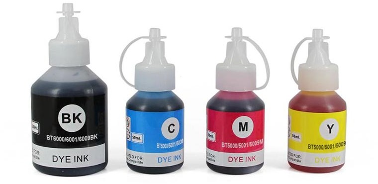 Print.ink Zgodny Komplet Tuszy do Brother BT5000 + BT6000 DCP-T300 DCP-T500W DCP-T700W PR-BT6000 PR-BT6000