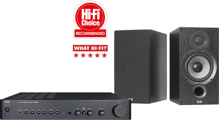 NAD C316BEE V2 + ELAC DEBUT B6.2