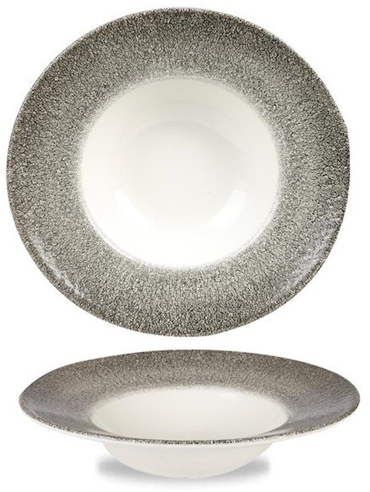 Churchill Talerz porcelanowy do pasty Raku Quartz Black RKBQVWBL1