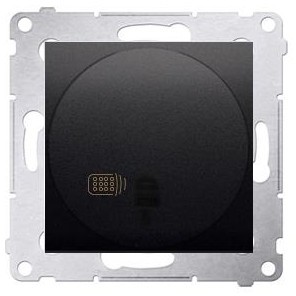 Kontakt Kontakt_Simon Łącznik zdalnie sterowany z przekaźnikiem (moduł) 8(2) A. 230V antracyt Wymagana instalacja 3-przewodowa DWP10P.01/48