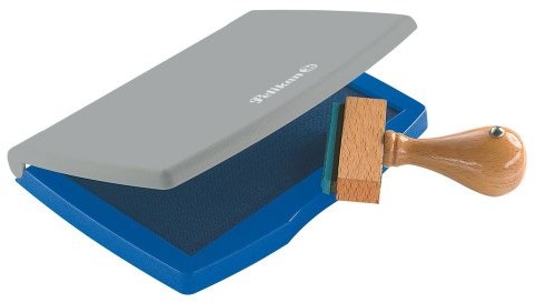 Pelikan 3E poduszeczka do tuszu, nasycona tuszem, 50 x 70 mm, niebieski 337709