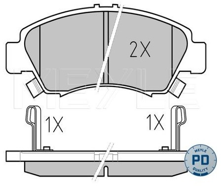 Wulf Gaertner Autoparts Zestaw klocków hamulcowych, hamulce tarczowe Wulf Gaertner Autoparts 025 216 9715/PD