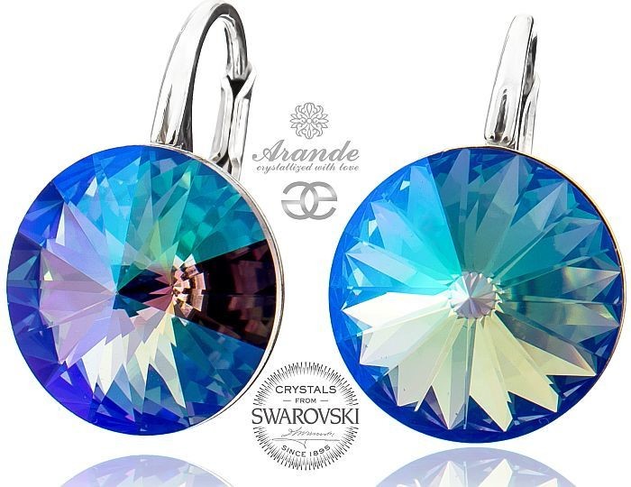 Swarovski PIĘKNE KOLCZYKI PARADISE SHINE PARIS SREBRO